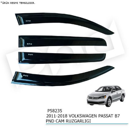 2011-2018 Volkswagen Passat B7 Pnd Cam Rüzgarlığı resmi