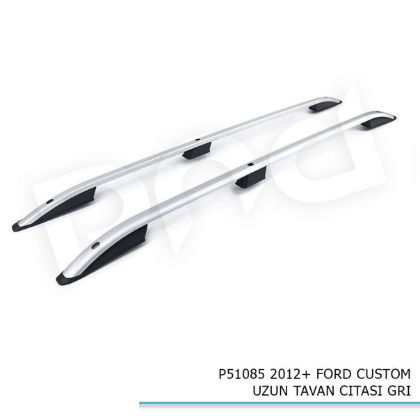 2012+ Ford Custom Uzun Tavan Çıtası Gri resmi