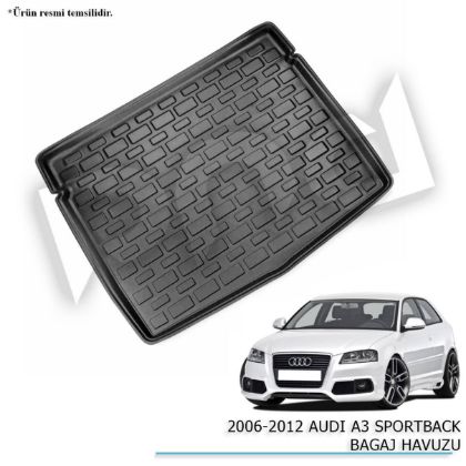 2006-2012 Audi A3 Sportback Bagaj Havuzu resmi